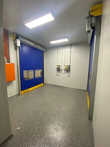 Movidor clean room doors, with their quick, automated, and hygienic access solutions