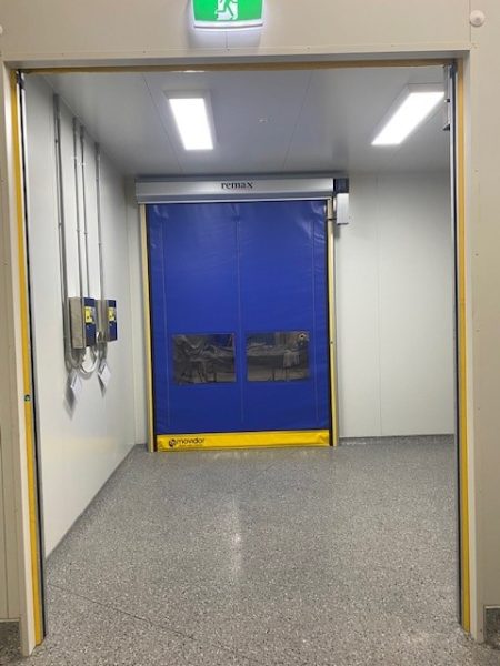 Movidor clean room doors, with their quick, automated, and hygienic access solutions