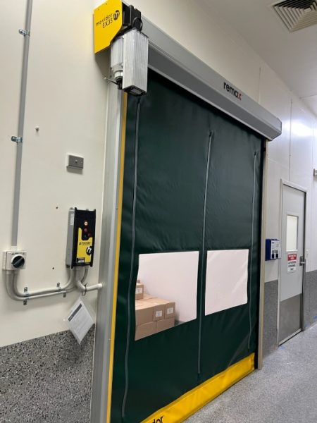 Movidor clean room doors, with their quick, automated, and hygienic access solutions